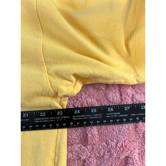 VTG Badge Shirt Mens XL Short‎ Sleeve V Neck Blue T-Shirt 100% Cotton 90s Y2K - Picture 9 of 12